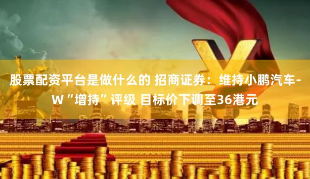 股票配资平台是做什么的 招商证券：维持小鹏汽车-W“增持”评级 目标价下调至36港元